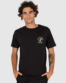 Unit T-shirt Mens Peace & Speed - Medium - Black/Green