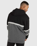 Unit Mens Fleece Hoodie Empire Zip - Black
