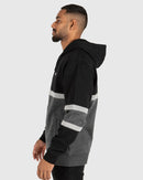 Unit Mens Fleece Hoodie Empire Zip - Black