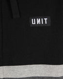 Unit Mens Fleece Hoodie Empire Zip - Black