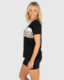 Unit T-shirt Ladies Amber - Black
