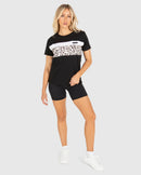 Unit T-shirt Ladies Amber - Black