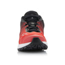 Introducing the ALPINESTARS Meta Road v2 Shoes: red and black athletic shoes with a white sole. These durable, lightweight shoes feature branding on the side, a logo, and breathable mesh for comfort. With black laces and textured tread, they provide excellent grip for all activities.