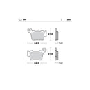 BRAKE PADS REAR MOTO MASTER NITRO GAS GAS HUSABERG HUSQVARNA KTM SHERCO