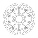 BRAKE DISC FRONT MOTO MASTER HALO FLOATING ALU OFFSET 320MM