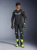 Alpinestars Gp Force V2 1 Pc Leather Motorcycle Race Suit - Black