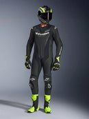 Alpinestars Gp Force V2 1 Pc Leather Motorcycle Race Suit - Black