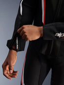 Alpinestars Gp Force V2 1 Pc Leather Motorcycle Race Suit - Black/White/Red Fluoro