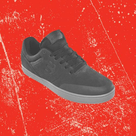 Element Skate Casual Shoes on Red Background 
