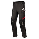 The Alpinestars Honda Andes v3 Drystar Pants, offered by Crown Kiwi Enterprises Limited, feature knee protection and proudly display the Honda logo on the upper thigh. They include red accents along the sides and have adjustable waist straps and zippered vents to ensure comfort and breathability for every ride.
