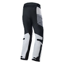 The ALPINESTARS Adventure Andes Air Drystar Pants are black, gray, and white motorcycle pants with reinforced panels and protective padding. They feature adjustable waist straps, zippers, and are 100% waterproof for dual-season touring, ensuring safety and comfort for motorcyclists.