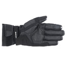 The Alpinestars Women's Stella Andes v3 Drystar Gloves in Black/Anthracite feature reinforced knuckles, reflective strips, and a secure wrist strap. Detailed stitching and textured grip improve handling for excellent protection. Available in XS.