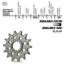 SPROCKET FRONT MOTO MASTER STEEL 14 TOOTH SHERCO