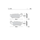 BRAKE PADS FRONT MOTO MASTER NITRO APRILIA BETA GAS GAS HONDA KAWASAKI SUZUKI YAMAHA