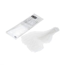 The "Adult Tear Off Laminated" pack by 100% includes clear, overlapping tear-off sheets. Its white packaging with bold black text and an image of the sheets complements the loose stack, ideal for Accuri and Racecraft gear.