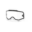 The Armega/ARmatic Goggles by Crown Kiwi Enterprises Limited feature a black trim and transparent anti-fog lens. Their wide frame ensures full coverage and protection, offering clarity and comfort in any conditions, all showcased against a plain white background.