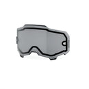 Crown Kiwi Enterprises Limited's ARMEGA/ARmatic goggles feature a sleek geometric design, tinted Ultra HD lenses, and a black frame. Crafted from shatterproof polycarbonate, these modern ski or snowboard goggles are isolated against a white background.
