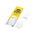A package of "Armega/ARmatic Tear Offs" goggles by Crown Kiwi Enterprises Limited is on display, showcasing innovative ARmatic branding. The packaging is yellow and white with two clear tear-off films beside it.