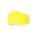The RC2/AC2/ST2 Yellow Lens by Crown Kiwi Enterprises Limited, a bright yellow lens for versatile Generation 2 motocross goggles with an interchangeable feature, is showcased against a plain white background.
