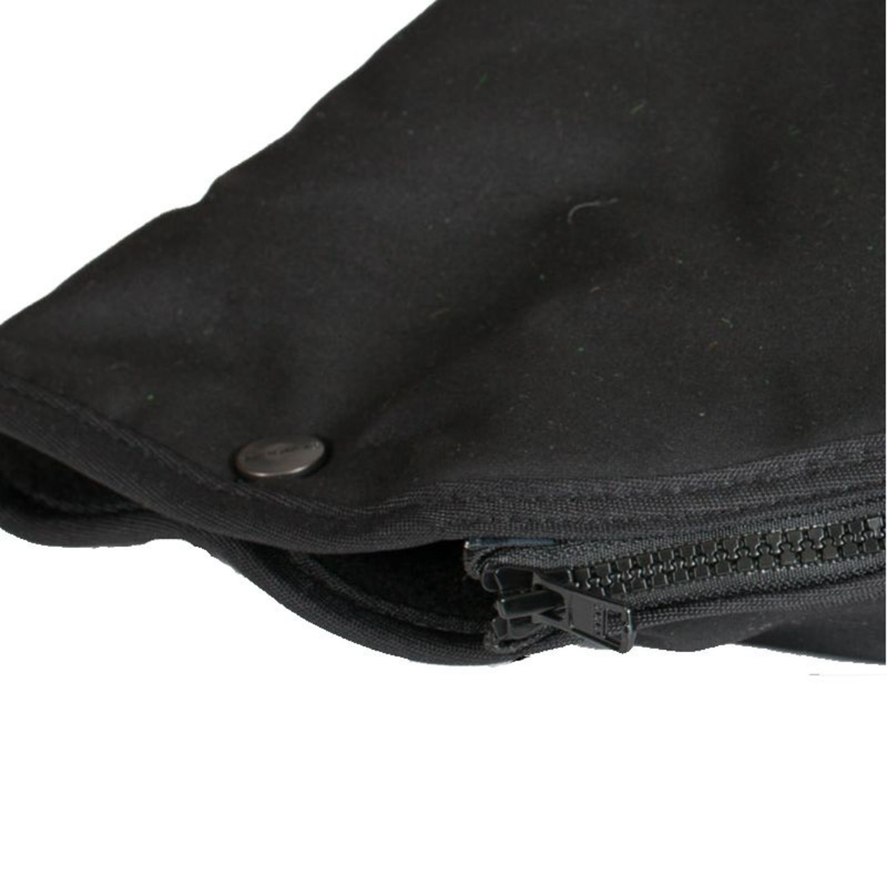 A pair of black Oilskin Fur Lined ATV Mitts by STYX MILL, designed for scooters or bicycles, with inner fur lining. One mitt displays the "CITYHORN" label in red and white text, shown on a white background.