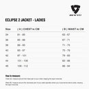 Size chart for REVIT Eclipse 2 Jacket - Ladies