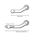 SW MOTECH GEAR LEVER CNC MILLED ALUMINIUM HARDCOAT BMW R NINE T 14-2ON