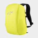 Introducing the Amp3 Backpack by Crown Kiwi Enterprises Limited—a sleek black backpack designed with heavy-duty tech fabric. Offering a capacity of 17 liters, it features multiple straps and pockets for optimum organization, along with the iconic Alpinestars logo adorned on the side. This durable backpack boasts a sporty appearance, making it ideal for technical adventures.