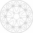 The SBS Harley Davidson Front Floating Brake Disc (
