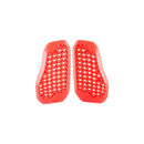 Two Alpinestars Nucleon Plasma Chest Inserts by Crown Kiwi Enterprises Limited, featuring a zigzag pattern and perforated design in red, crafted from eco-friendly materials.
