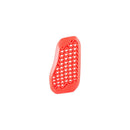 Two Alpinestars Nucleon Plasma Chest Inserts by Crown Kiwi Enterprises Limited, featuring a zigzag pattern and perforated design in red, crafted from eco-friendly materials.