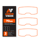 70MM ARMOR VISION 2.0 HPPF GOGGLE LENS PROTECTIVE FILM