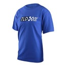 YOUTH BOXED OUT SHORT SLEEVE TEE BLUE