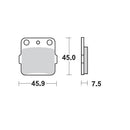 BRAKE PADS FRONT MOTO MASTER PRO SINTERED FOR ARCTIC CAT REAR HONDA KAWASAKI SUZUKI YAMAHA