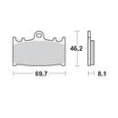 BRAKE PADS FRONT MOTO MASTER SINTER PRO RACING GP SUPERMOTARD