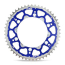 SPROCKET REAR MOTO MASTER FUSION DUAL RING 51T BLUE YAMAHA TTR WR YZ