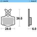 BRAKE PADS FRONT AND REAR MOTO MASTER RACING GP GAS GAS HUSQVARNA KTM