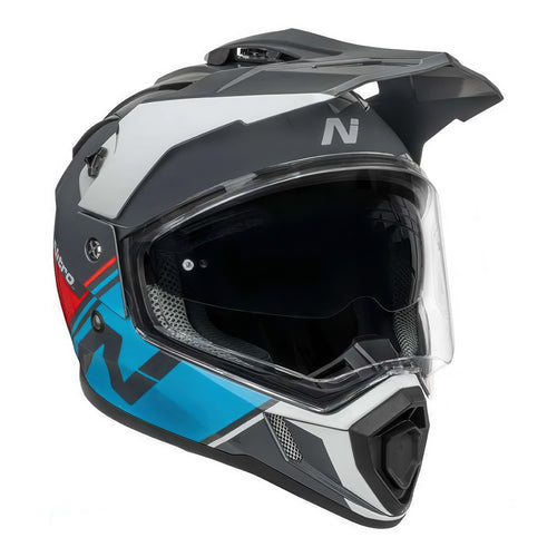 Nitro MX780 DVS Adventure Helmet [Gloss Gret/Light Blue/Red/White] – City  Honda Manawatu