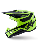 Alpinestars M3 Heat Motocross Helmet (Yellow Fluo Black Glossy)