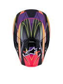 Alpinestars Supertech M10 Motocross Helmet (Pink Violet Yellow Fluo Glossy)