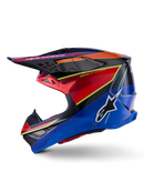 Alpinestars Supertech M10 Motocross Helmet (Blue Red Yellow Fluo Glossy)