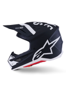 Alpinestars S M7 Dasher MX Helmet (Black/White/Matte)