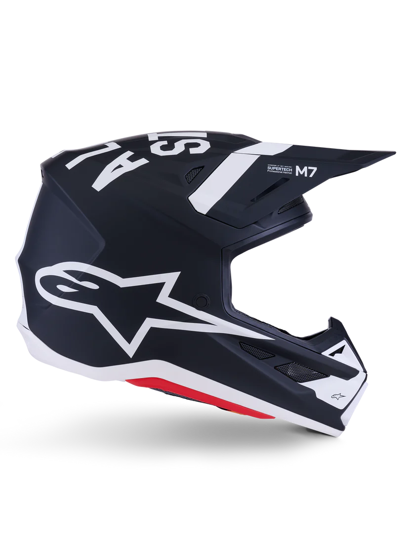 Alpinestars S M7 Dasher MX Helmet (Black/White/Matte)