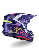 Alpinestars M7 Deed Motocross Helmet (Purple/Pink/Glossy)
