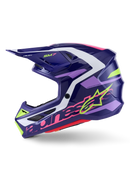 Alpinestars M7 Deed Motocross Helmet (Purple/Pink/Glossy)