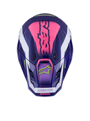 Alpinestars M7 Deed Motocross Helmet (Purple/Pink/Glossy)