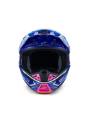 Alpinestars S M7 Cast Motocross Helmet (Blue/Pink/Yellow/Fluo Glossy)