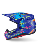 Alpinestars S M7 Cast Motocross Helmet (Blue/Pink/Yellow/Fluo Glossy)
