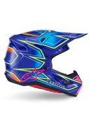 Alpinestars S M7 Cast Motocross Helmet (Blue/Pink/Yellow/Fluo Glossy)