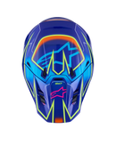 Alpinestars S M7 Cast Motocross Helmet (Blue/Pink/Yellow/Fluo Glossy)