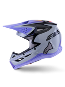 Alpinestars M3 Youth Motocross Helmet (Grey/Purple/Black/Glossy)